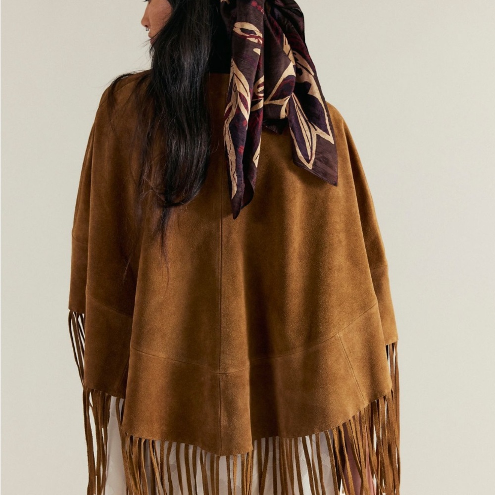 Free People Fire Nights Suede Shawl - Picture 8 of 8